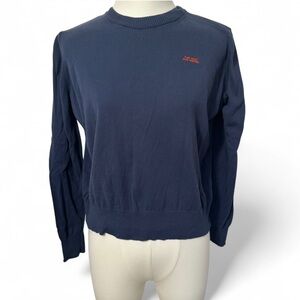 The Tiny Big Sister Navy Blue Crew Neck Sweater – Tiny Cottons - Small